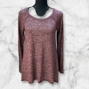 Hollister Burgundy Long Sleeve Tee